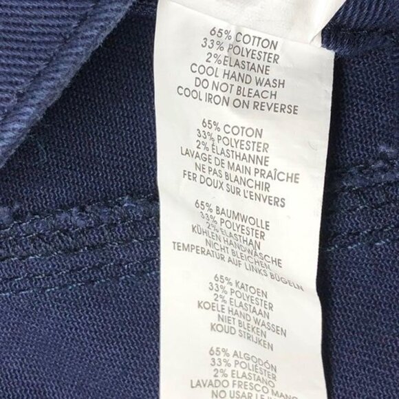 🌺 Boohoo Blue Button Through Front Navy Denim Mini Skirt Size 4 NWT - Picture 7 of 8